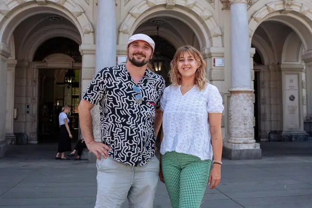 Die neue grüne Klubspitze: Anna Slama und Tristan Ammerer. | Foto: Grüne