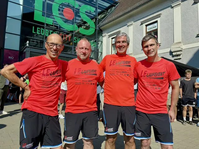 Das OK-Team des LE-Laufevent: Wolfgang Hirschbeck, Andreas Völsner, Christian Maurer, Maurice Maurer (v.l.). | Foto: Gaube