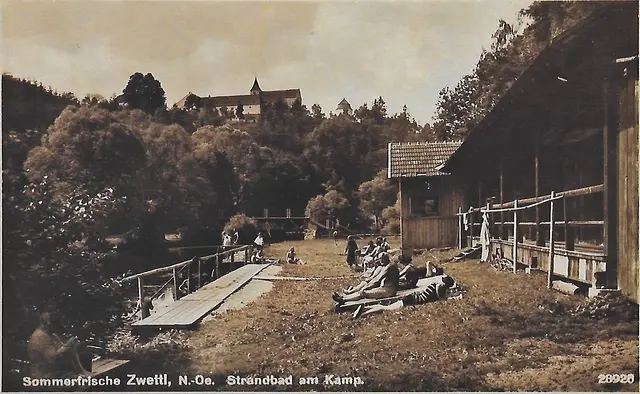 Das Kampbad um 1930. | Foto: Gerhard Geisberger