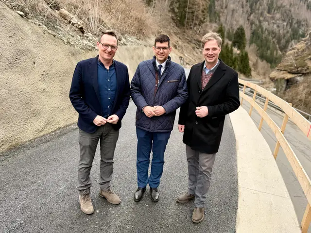 Kärntner Landtagsabgeordneter Michael Maier, Landeshauptmann-Stellvertreter Martin Gruber und Bürgermeister Maetin Lackner | Foto: Gemeinde Heiligenblut