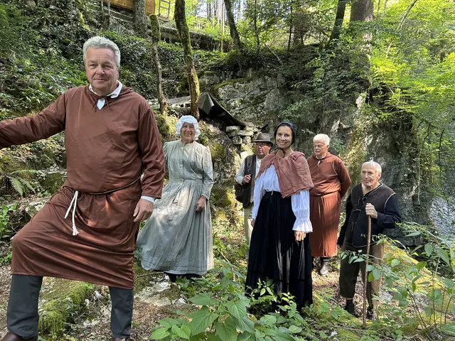 An der Römerbrücke mit den Padres. | Foto: Bad Vigaun