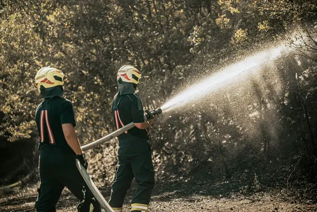 16 Feuerwehren waren bei einem Waldbrand in Tragwein im Einsatz. | Foto: FOTOKERSCHI / TOBIAS SCHARTNER