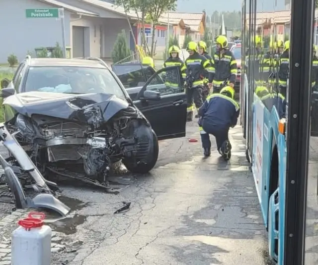 Bei einem Unfall wurde glücklicherweise niemand verletzt.