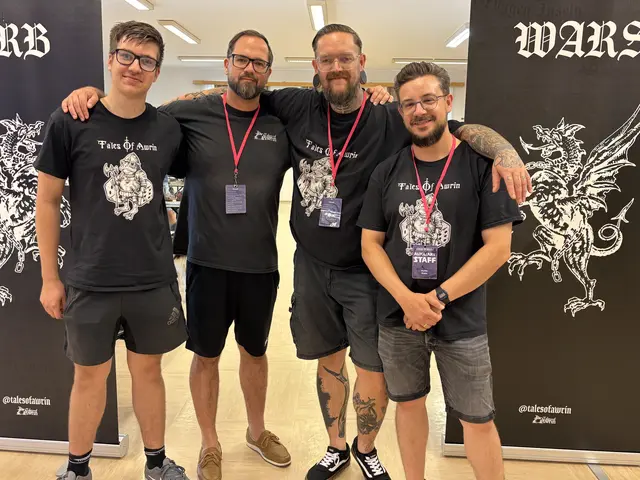 Vereinsmitglieder von "Tales of Awrin": Sebastian Bergmann, Christian Schittl, Obmann Thomas Kerschitz, Schriftführer Martin Kranz (von links).  | Foto: Elisabeth Kloiber/MeinBezirk