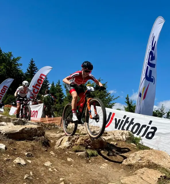 Sandra Pink holte bei der Jugend-EM in Rumänien eine Silber- und eine Bronzemedaille. | Foto: Crazy Cross Biker