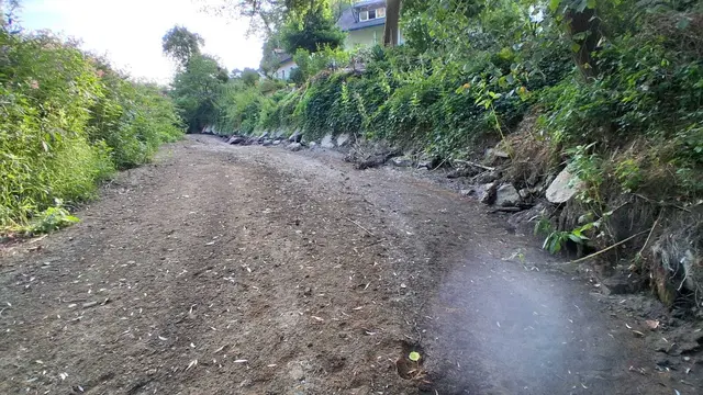 Völlig trocken ist der Fluss derzeit ab Gusen-Dorf. | Foto: Werner Krieger