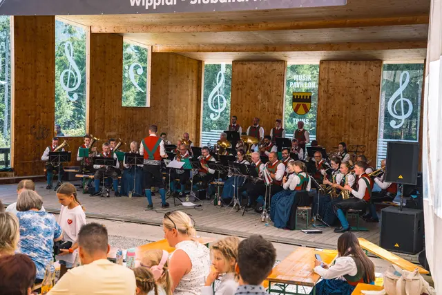 Die MK Flaurling spielte im Anschluss an die Messe am Sonntag. 