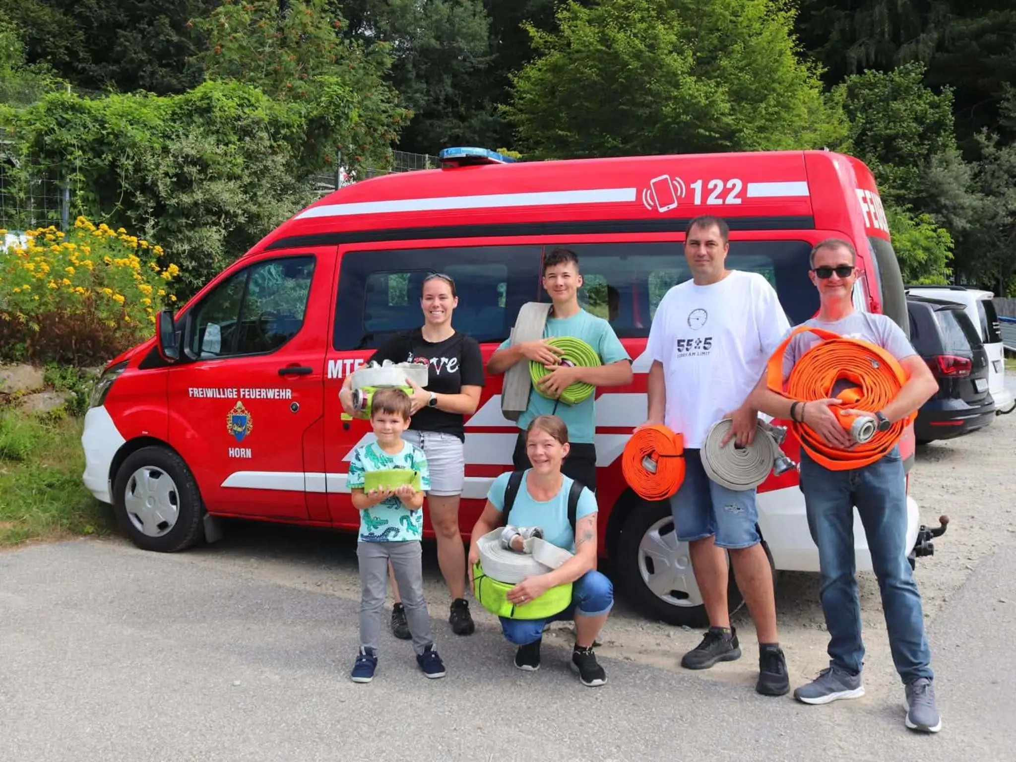 For the welfare of the animals in the bear sanctuary: Horn fire department ...