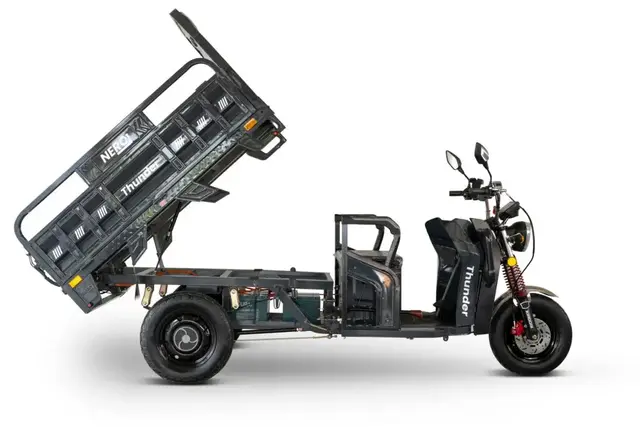 Mit seiner kippbaren Ladefläche transportiert der Nero Thunder Lasten bis zu 300 Kilogramm. | Foto: NERO