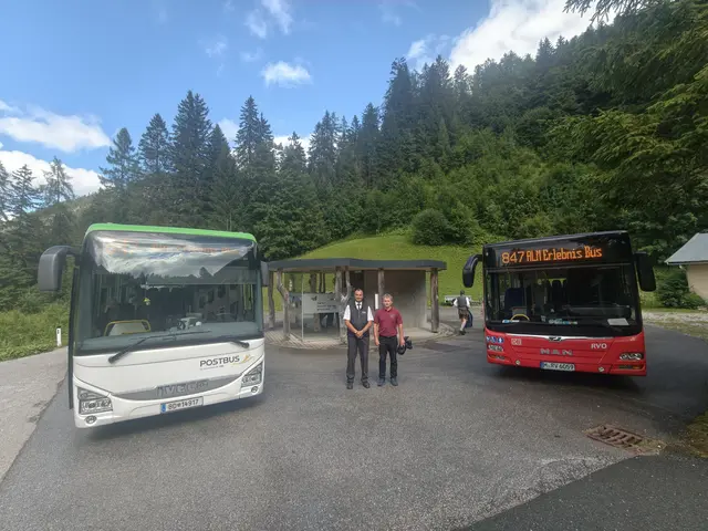 AlmErlebnisBus Fahrer Miljan &amp; Sepp | Foto: Naturpark Weißbach
