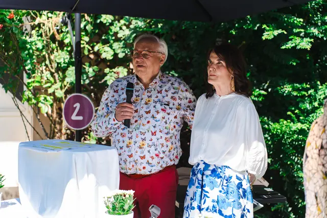 Ing. Wilfried Klauss, Geschäftsführer und Ökostrompionier Alpen Adria Energie (AAE) mit Margarete Klauss, Managerin Alpen Adria Energie (AAE)  | Foto: MORGENSTERN MOMENTS