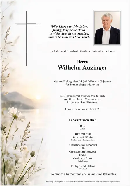 Wilhelm Auzinger | Foto: Bestatter