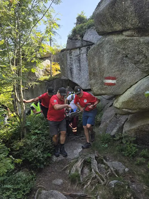 Die Einsatzkräfte retteten vergangene Woche zwei Personen. | Foto: Bergrettung Böhmerwald