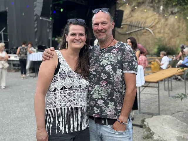 Genossen das Ambiente und die tolle Musik am Kösslbach: Schärdings Werbeprofis Birgit und Hannes Aichinger (Direttissima). | Foto: Franz Gruber