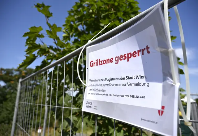 Derzeit gilt ein Grillverbot von der Stadt Wien. | Foto: APA-Images / APA / ZOE-SOPHIE ZIMMERMANN