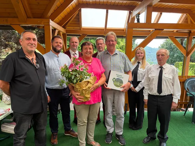 Prigglitz feierte die goldenen Eheleut' Monika und Johann Kerschhofer. | Foto: Gemeinde Prigglitz