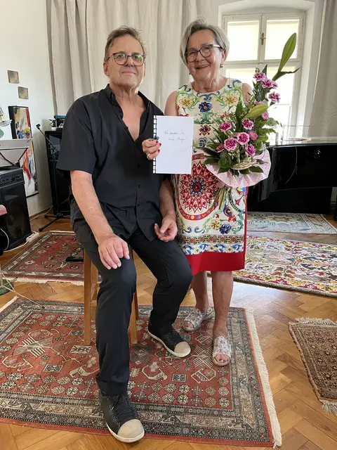 Helga Floh und Johannes Wohlgenannt. | Foto: Silvia Kienast