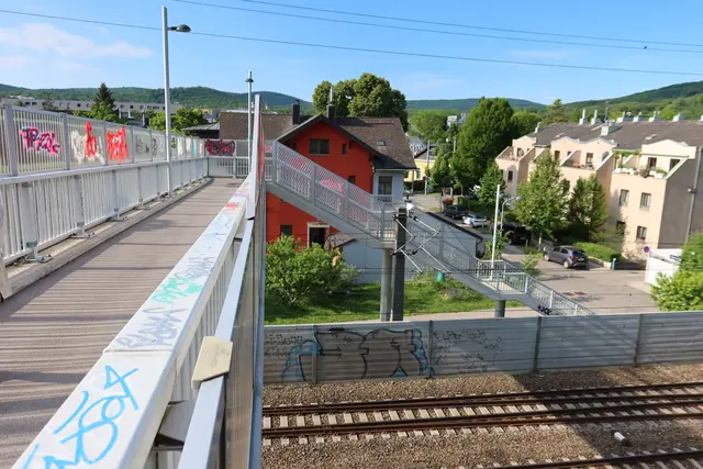 Die Stiege beim Loudonsteg umfasst 45 Stufen und ist extrem steil.  | Foto: Patricia Hillinger/MeinBezirk
