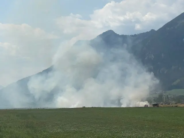 Mit dem Feuer ging eine große Rauchentwicklung einher.  | Foto: FF Madstein/Hinterholzer