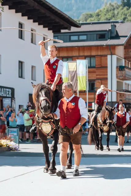 Schnalzer auf Norika Pferden | Foto: © Hochkönig Tourismus GmbH