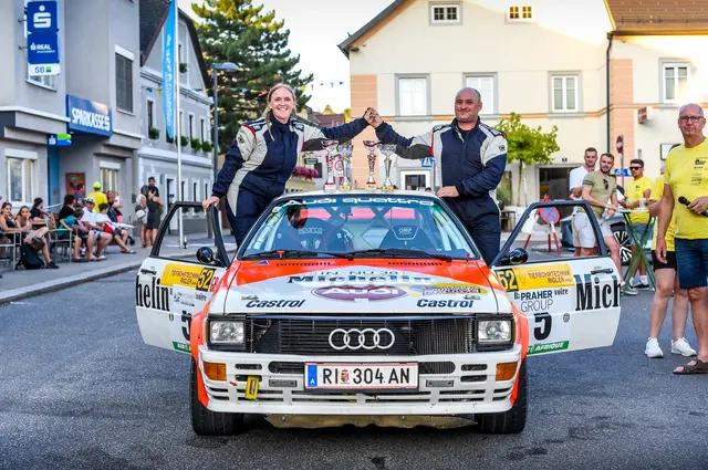 Verena und Patrik Gaubinger gewannen 2024 bei der Perger Mühlstein-Rallye. | Foto: Marek Pleha