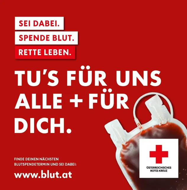 Eine Grafik zum Thema Blutspenden ist zu sehen.