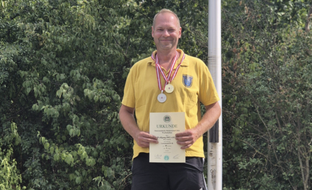 Bei der Österreichischen Meisterschaft in Tattendorf bewies Wolfgang Delasch aus Zissersdorf eindrucksvoll sein Können. | Foto: Delasch