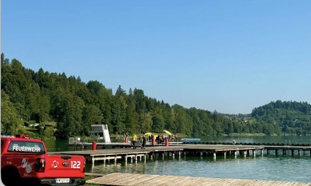 Einsatz am Längsee. | Foto: Feuerwehr Peratschitzen