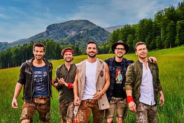 Die fünf Jungs der Mountain Crew treten am 27. August live beim Camping Arneitz auf.  | Foto: Mountain Crew