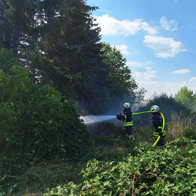 Löscheinsatz der Feuerwehr | Foto: FF Groß Siegharts