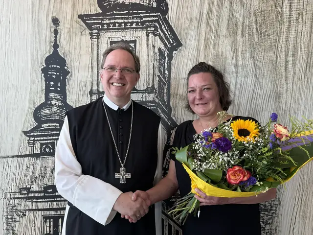 Katharina Schelling mit Abt Nikolaus | Foto: Thomas Netopilik