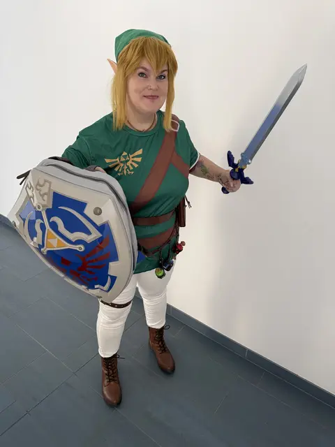 Helga als „Link“ aus dem Spiel „Zelda“.  | Foto: Privat 