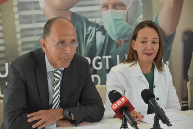 Peter Filzmaier und Christina Matzka betonten die überwiegende Zufriedenheit im Burgenland hebt sich von Restösterreich ab. | Foto: MeinBezirk/Michael Strini