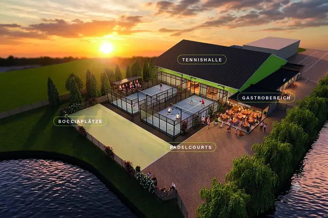 So soll das neue Sportzentrum nach Fertigstellung aussehen. | Foto: Animation/Keros