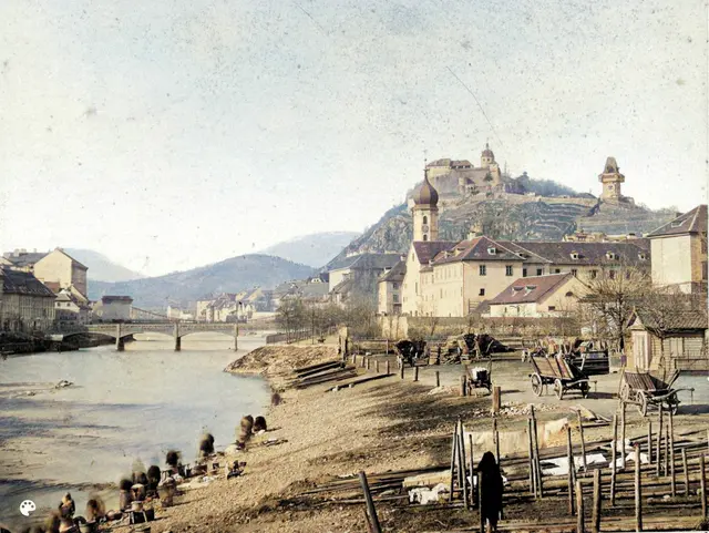 Graz im Wandel: Die Serie Einst &amp; Jetzt zeigt, wie sich die Landeshauptstadt im Laufe der Zeit verändert hat. So etwa präsentierte sich das Murufer um das Jahr 1880. | Foto: Sammlung Kubinzky