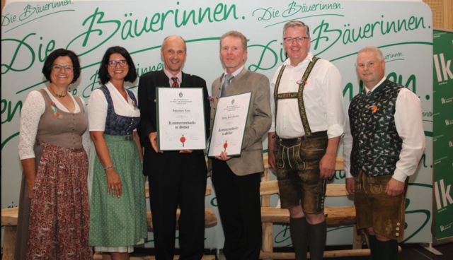 Franz Greinix und Johannes Lenz mit ihrer Kammermedaille in Silber | Foto: Cescutti
