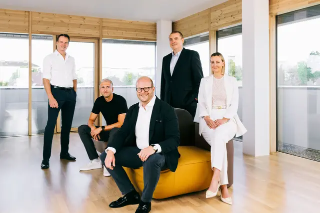 Christian Pindeus, Fritz Ecker, Moritz Salzgeber, Peter Vogl und Susanne Billinger. | Foto: EPV
