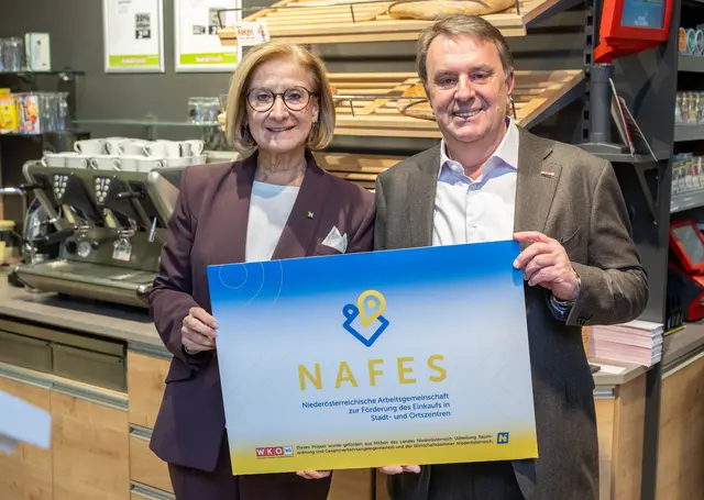 Landeshauptfrau Johanna Mikl-Leitner und WKNÖ-Präsident Wolfgang Ecker



  | Foto: NLK Khittl