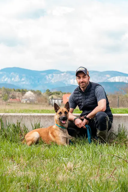 Markus Kovacs mit Malinois