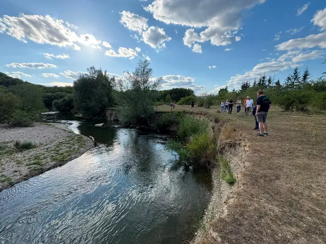 Der gemeinsame Spaziergang durch die Neubacher Au bot Gelegenheit, die Dynamik der Pielach und die Ziele des Projekts „am Ufer“ kennenzulernen. | Foto: Gemeinde Loosdorf