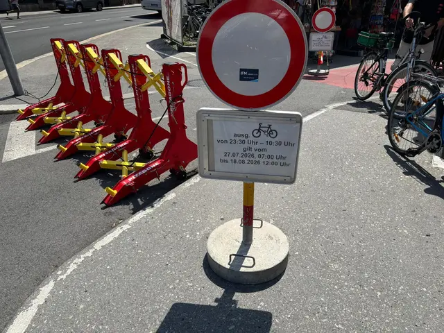 Aber hier muss das Fahrrad bei Veranstaltungen auf dem Marktplatz geschoben werden. | Foto: Königer