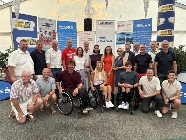 Offizieller Start der 37. Austrian Open im Rollstuhltennnis mit Spielern, Ehrengästen, Turnierleitung und Sponsorvertretern. | Foto: Daniel Schmidt