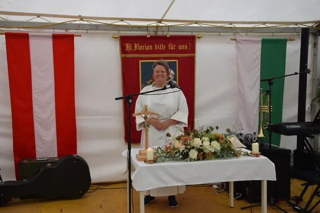 Den Anfang der Veranstaltung machte der traditionelle Wortgottesdienst. | Foto: FF Hohenkogl/Mitterdorf