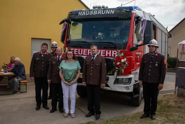 Ein Fahrzeug für den Ernstfall: Das neue HLFA 2 stärkt die Schlagkraft der Feuerwehr Hausbrunn nachhaltig. | Foto: BFKDO Mistelbach/ ASB Gabriel Schodl