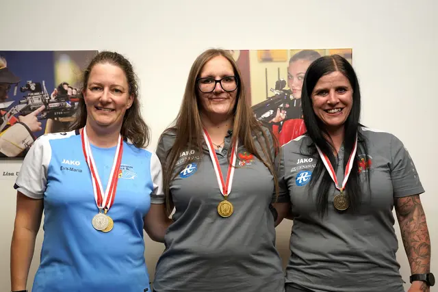 Gold und Bronze für die Schützinnen aus Sölden im Bewerb Frauen-sitzend frei | Foto: Christian Kramer