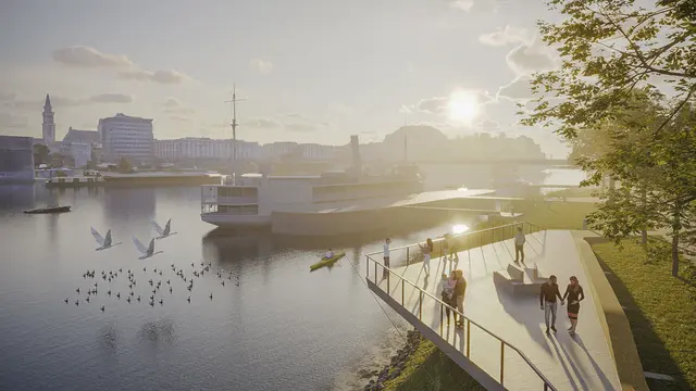 Die Aussichtsplattform eröffnet neue Blickwinkel auf die Donau. | Foto: Architekturkollektiv G.U.T.