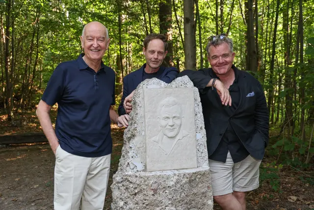 Hermann Döllerer, Hermann Eibl und Cornelius Obonya. | Foto: Neumayr