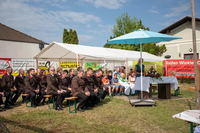 Stolz auf 130 Jahre Feuerwehrgeschichte: Hausbrunn blickte auf eine beeindruckende Tradition und gleichzeitig in eine moderne Zukunft. | Foto: BFKDO Mistelbach/ ASB Gabriel Schodl