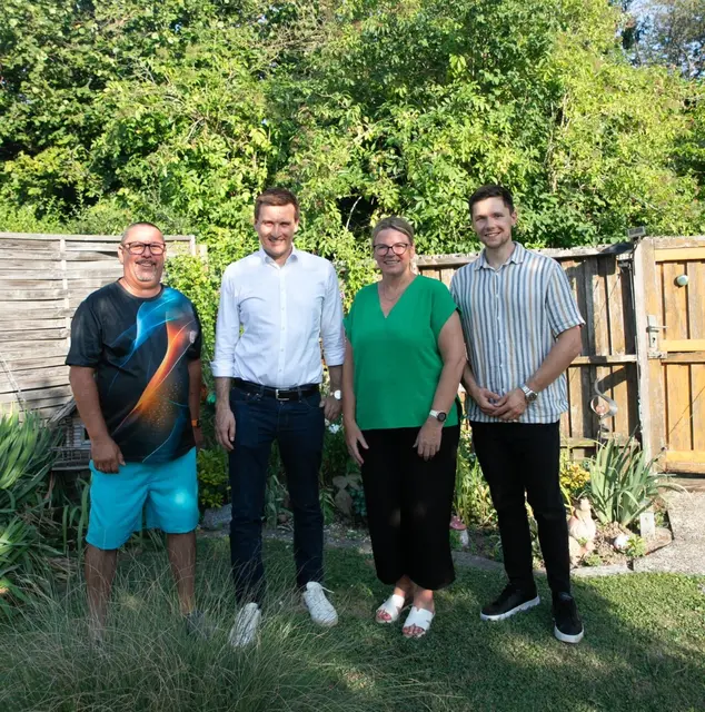 Alfred Schnakl, Sven Hergovich, Manuela Schnakl und Andreas Fröhlich | Foto: SPÖ