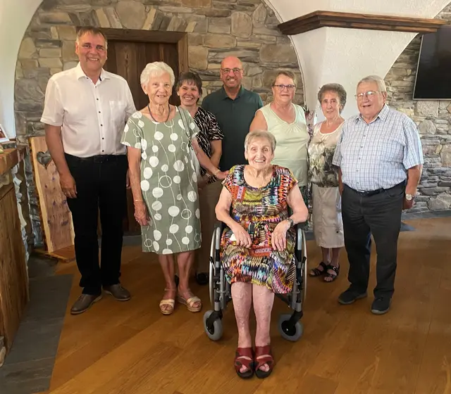 Bgm. Thomas Raidl, Anna Halbartschlager, Martina und Martin Eibenberger, Christine Hofmacher, Notburga Egger, Rosa Schnabl, Josef Egger
 | Foto: Marktgemeinde Sonntagberg